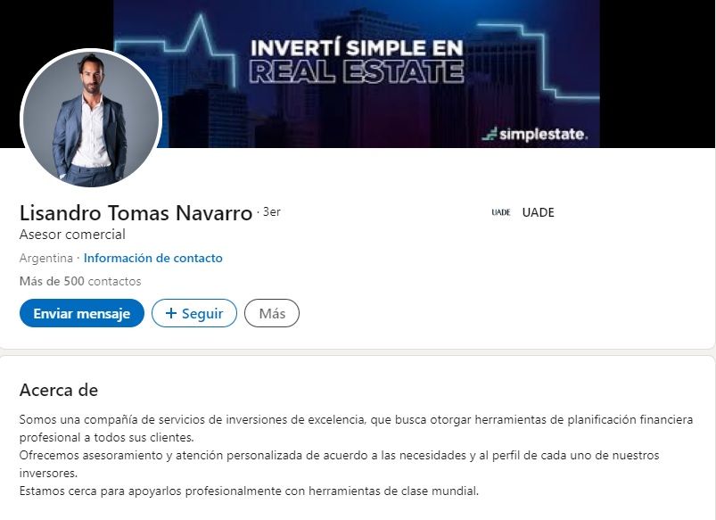 Lisandro Navarro en LinkedIn