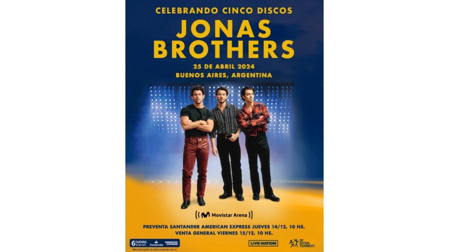 Los Jonas Brothers vienen a Argentina: cuándo es y cómo comprar las entradas