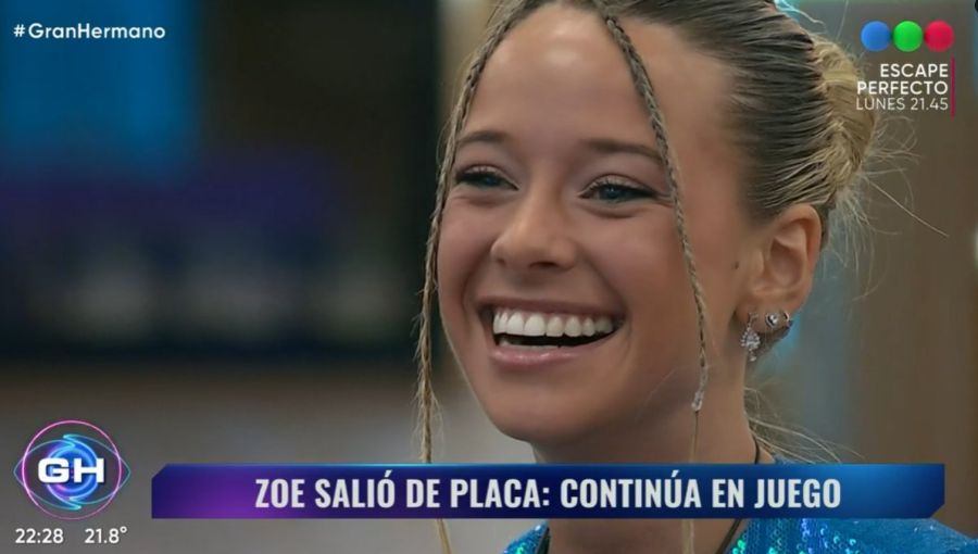 Zoe primera en salir de la placa