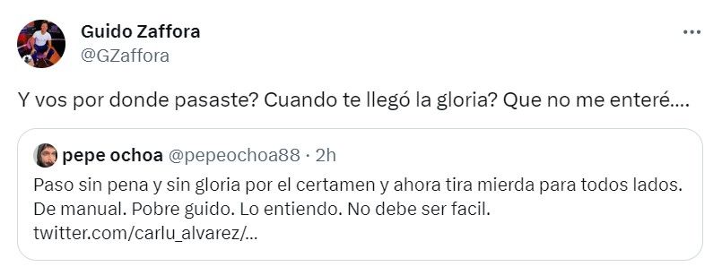 Guido Záffora contra Pepe Ochoa