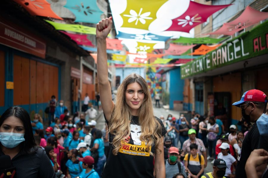 Demonstrators Rally In Support Of Venezuelan President's Close Ally Alex Saab