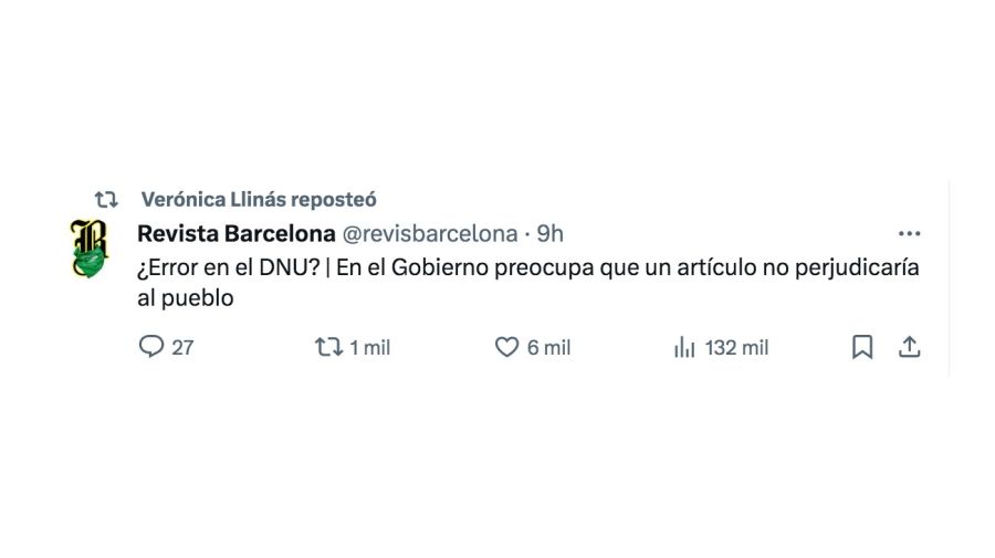 Verónica Llinás disparó contra los medios por no transmitir el cacerolazo contra el DNU de Javier Milei: 