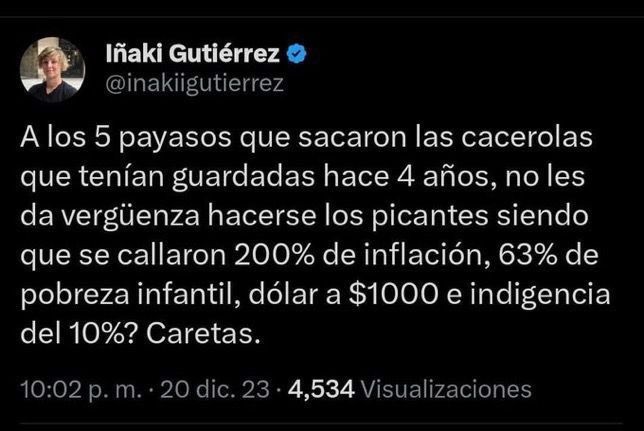 Iñaki Gutiérrez tuit