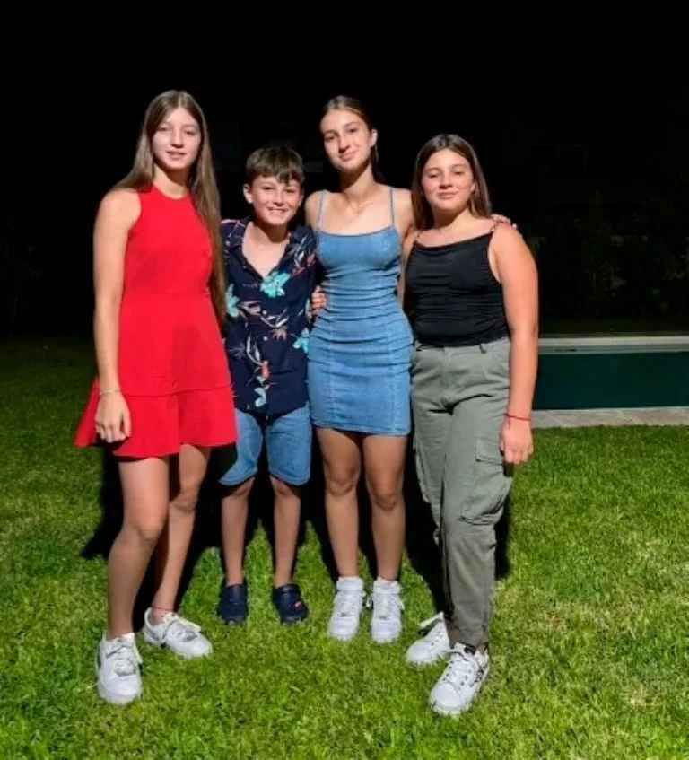 Indiana, Allegra y Sienna Cubero pasaron la navidad con su familia paterna