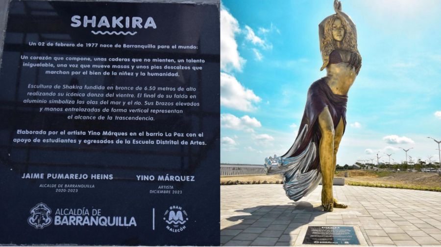 La estatua de Shakira