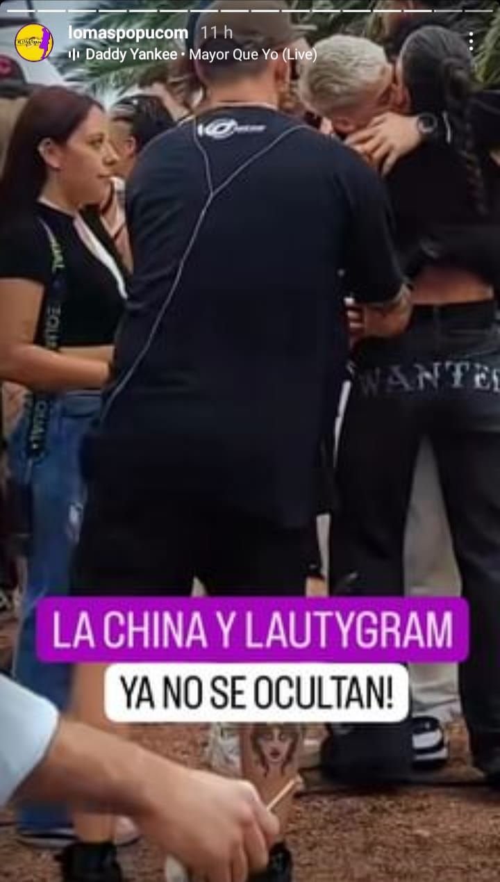 Se filtró una foto de la China Suárez y Lauty Gram a los besos