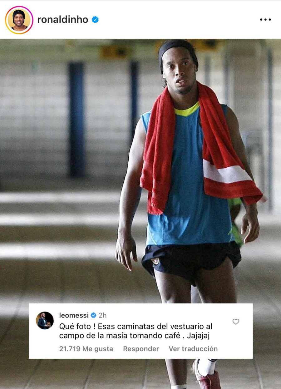 Lionel Messi Ronaldinho Barcelona 