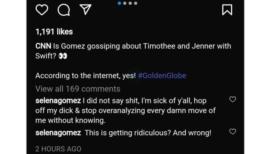 Selena Gomez desmintio pelea con Kylie Jenner por Timothee Chalamet