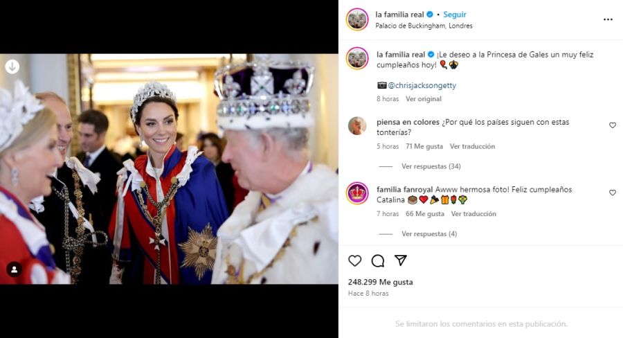 El rey Carlos y la reina Camilla le dedicaron un cálido saludo de cumpleaños a Kate Middleton