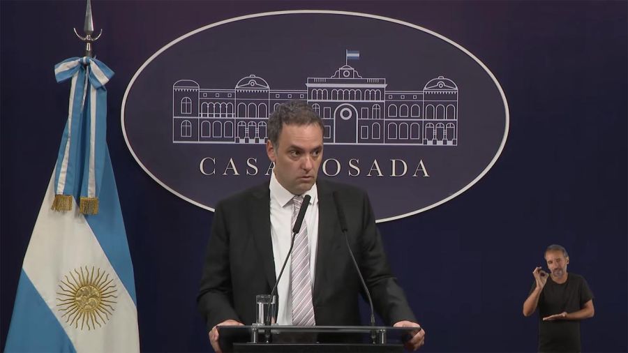 Conferencia de prensa de Manuel Adorni, vocero presidencial