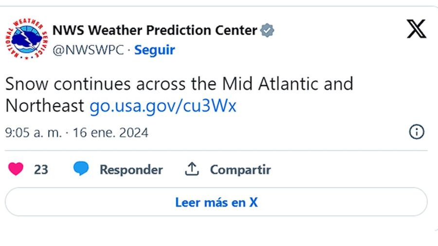 Servicio meteorológico estadounidense