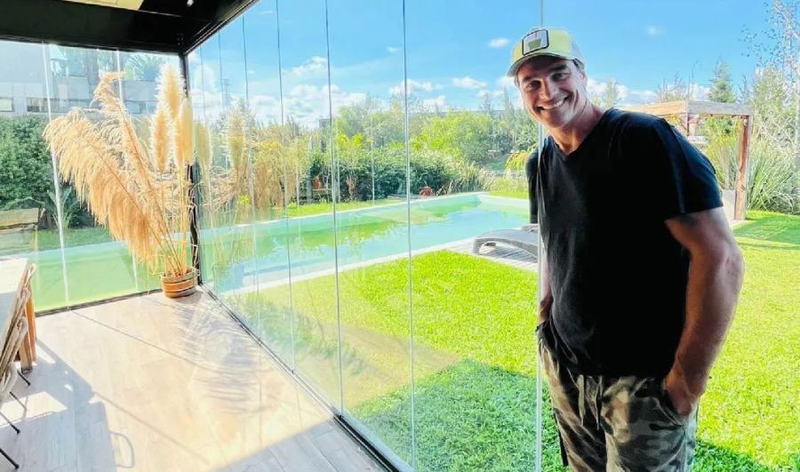 hernán Drago en su casa