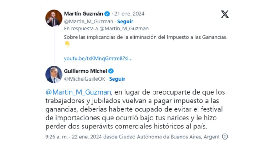 Martín Guzmán - Guillermo Michel