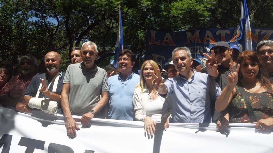 Políticos de la oposición en el Paro de la CGT