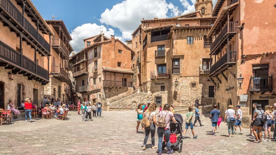 Ciudad de Albarracin en Teruel, España