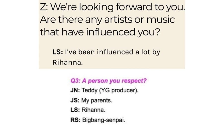 Rihanna influencia para Lisa