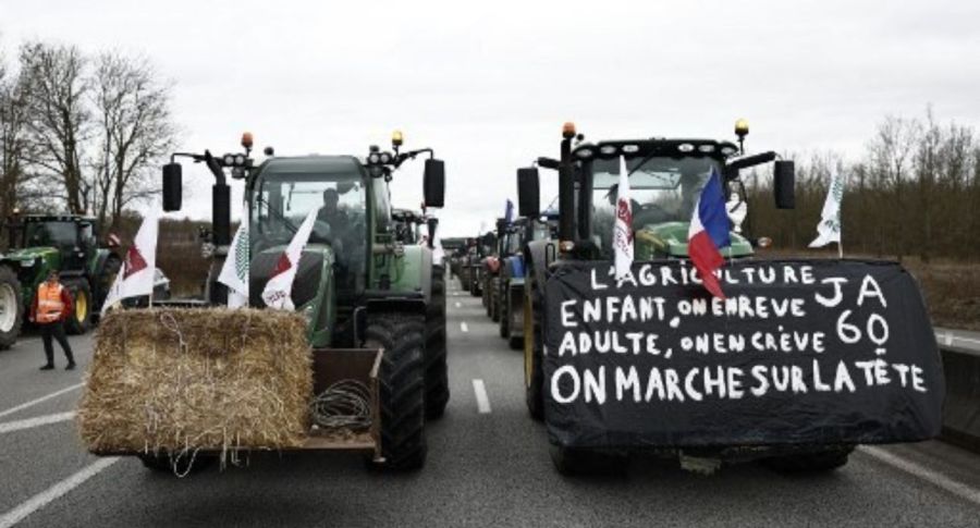 Agricultores franceses - París