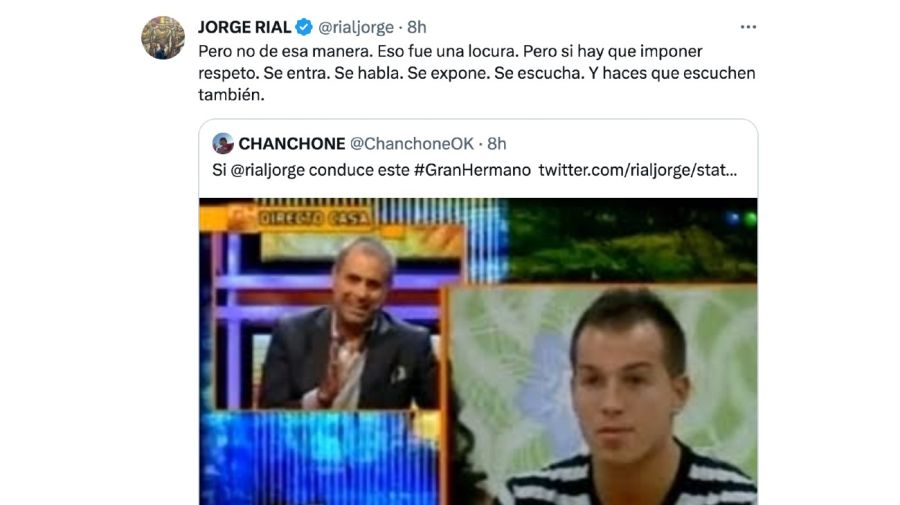 Jorge Rial reaccionó al tenso momento entre Furia, Santiago del Moro y la producción de Gran Hermano: 