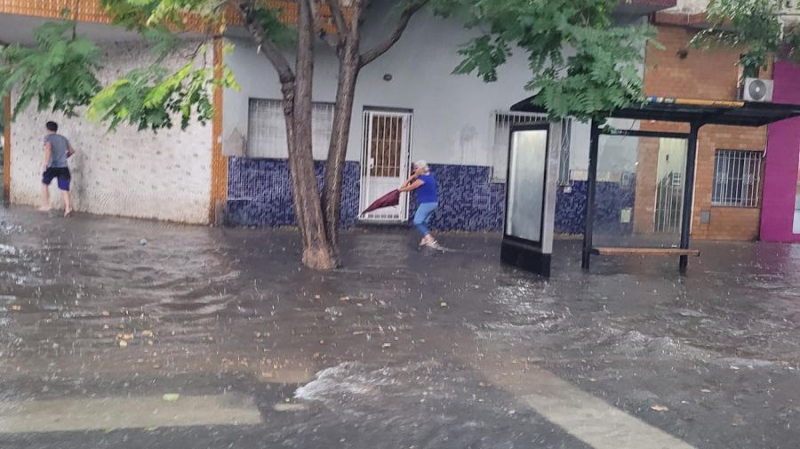 Lluvia e inundación en CABA