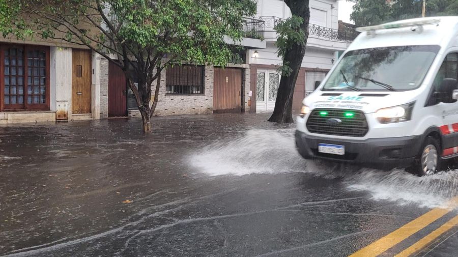 Lluvia e inundación en CABA