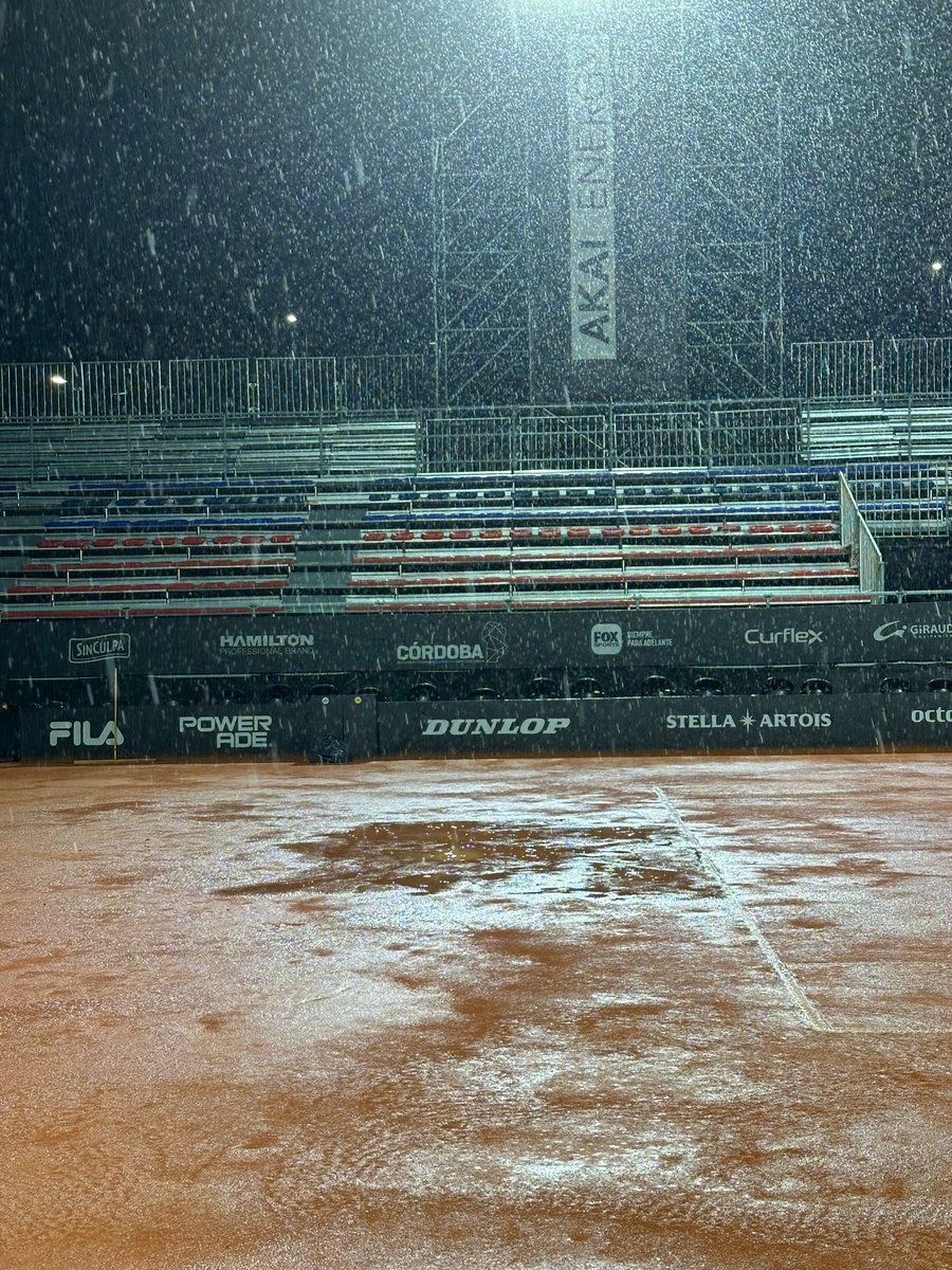 Rain at the Córdoba Open