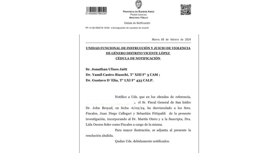 El anuncio de Ulises Jaitt que puede cambiar el rumbo en la causa por la muerte de Natacha: 