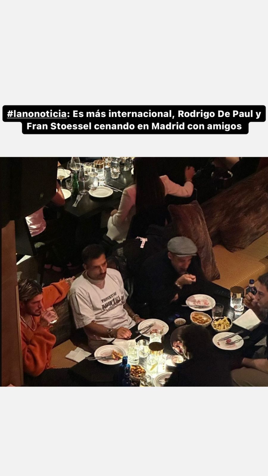 Rodrigo De Paul se encontró con Fran Stoessel