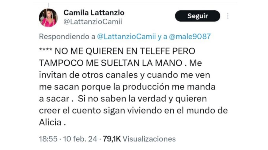 Camila Lattanzio vs Gran Hermano