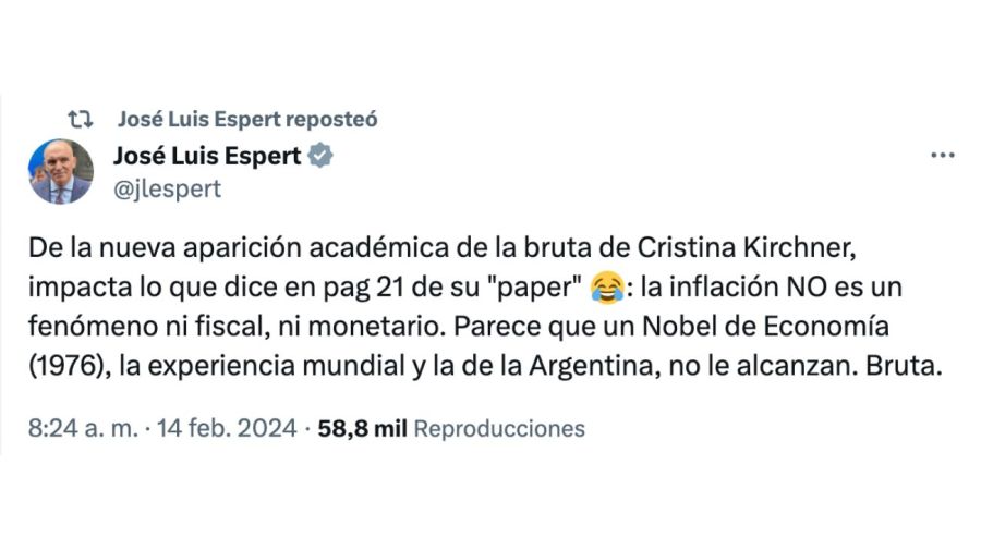 Las reacciones del gobierno al documento de Cristina Fernández de Kirchner: 