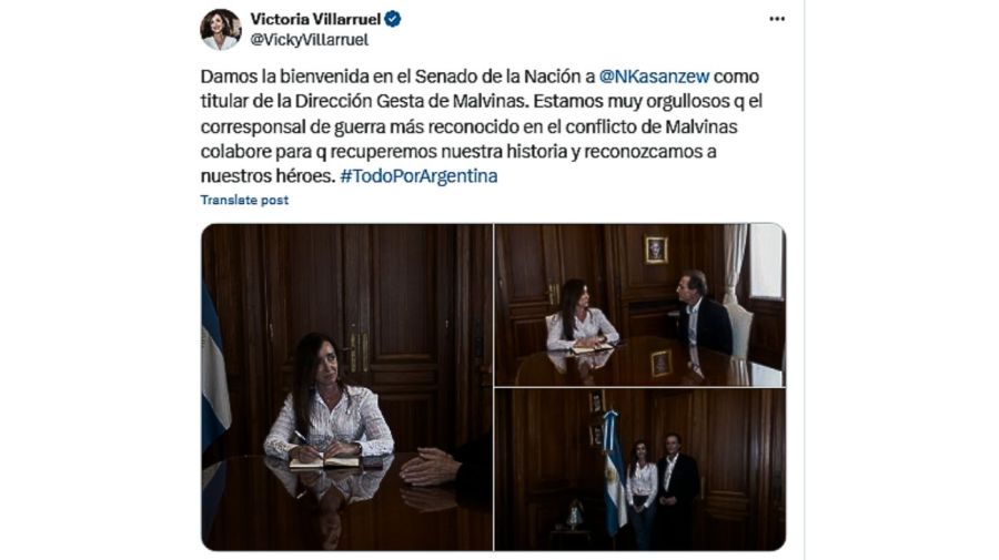 Victoria Villarruel y Nicolas Kasanzew 20240214