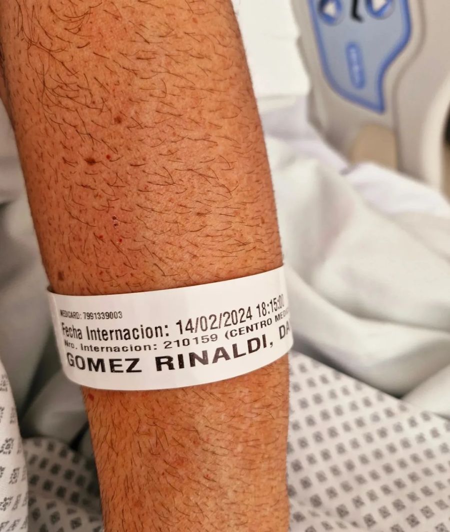 Daniel Gómez Rinaldi relató el dramático momento tras ser internado por un dolor en el pecho