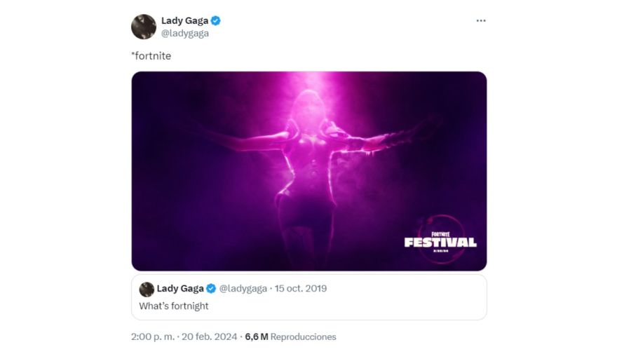 Lady Gaga llega al Fortnite Festival