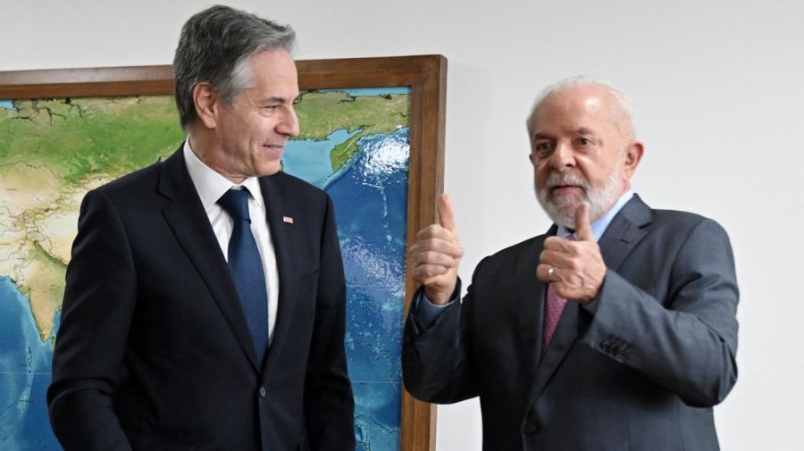 Antony Blinken y Luiz Inácio Lula da Silva