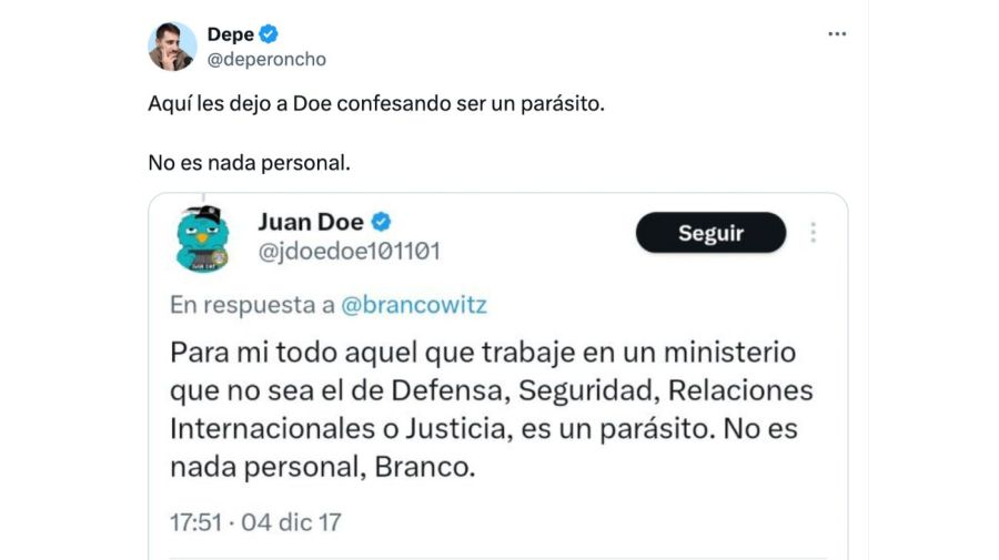 “Ni quiero trabajar en el Estado”: el tweet de Juan Pablo Carreira que borró antes de ser designado por Javier Milei