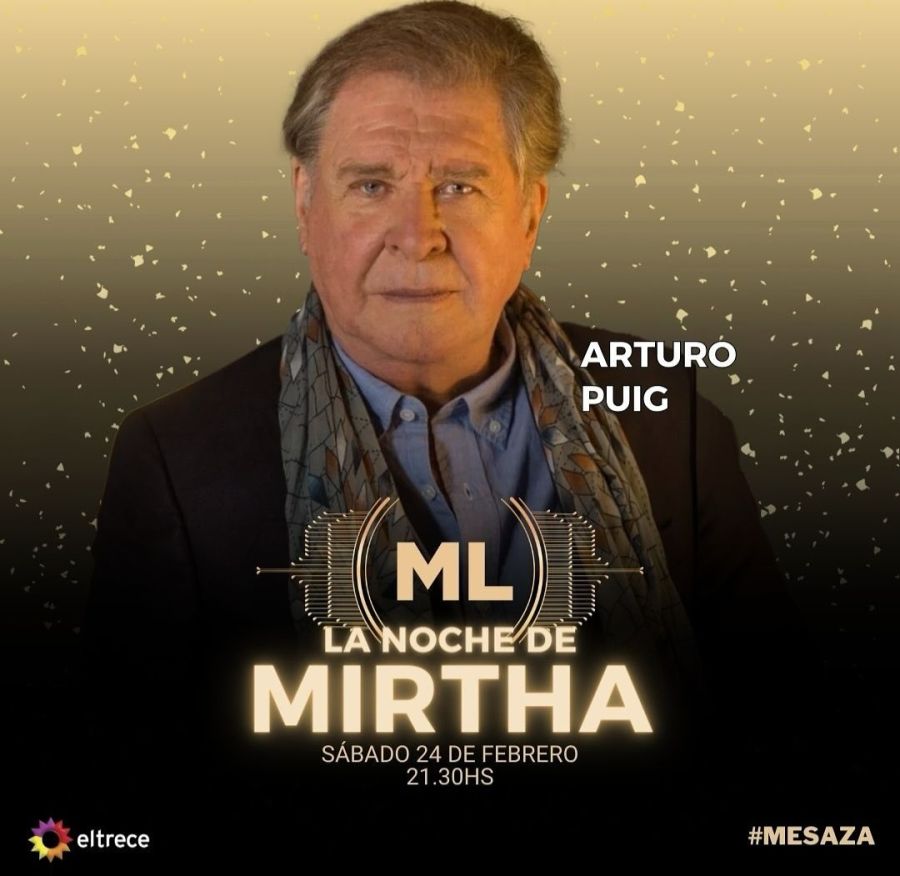 Arturo Puig con Mirtha 