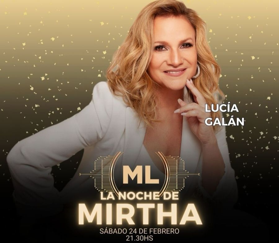 Lucía Galán con Mirtha 