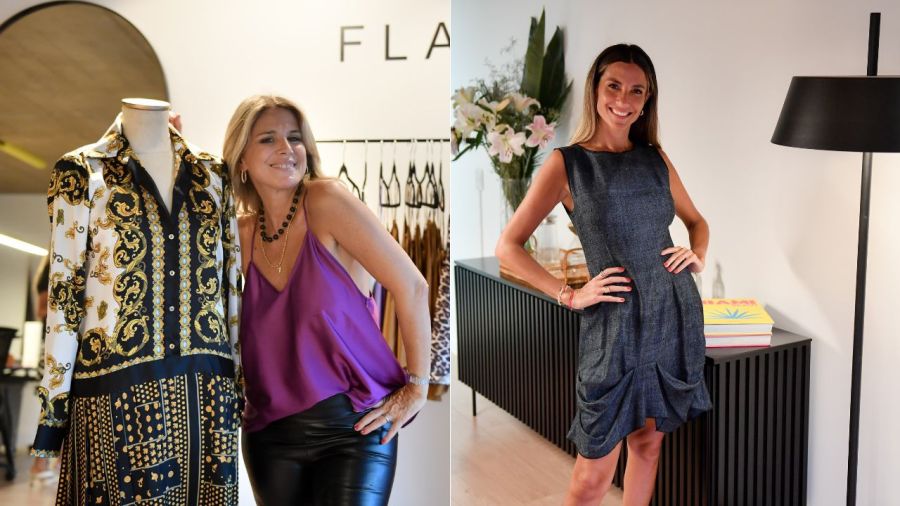 María Belén Ludeña y Flavia Palmiero sortean vestidos de su colección