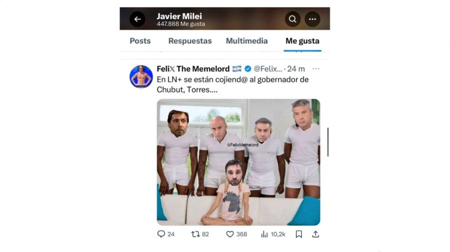 Tweets de Javier Milei