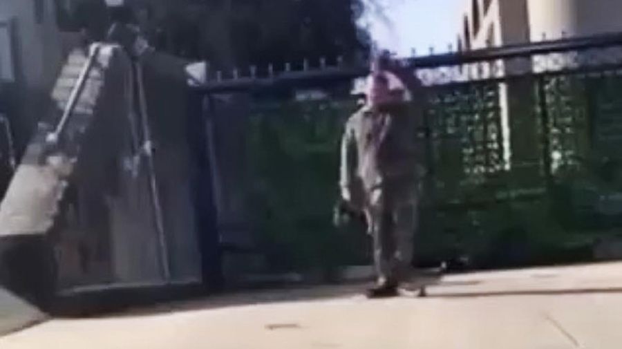 Un militar norteamericano se prendió fuego frente a la embajada de Israel en Washington