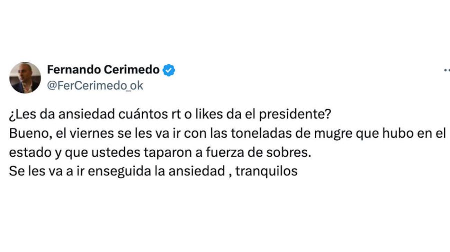 Fernando Cerimedo Tweet 20240227