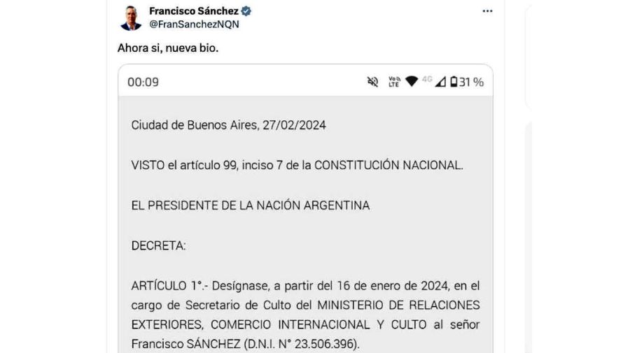 Francisco Sánchez Tweet 20240228