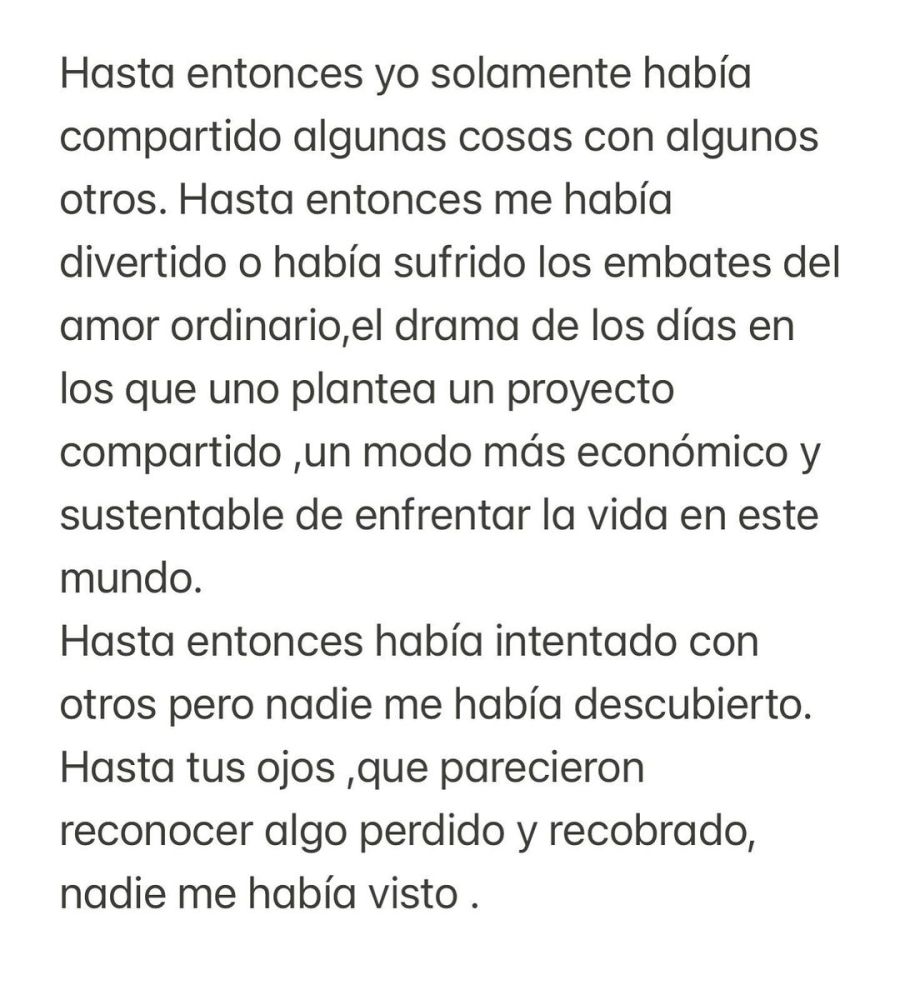 La romántica carta que Lali Espósito le dedicó a Pedro Rosemblat