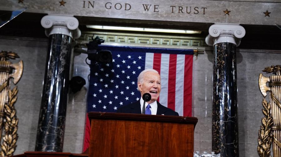 Joe Biden durante su discurso