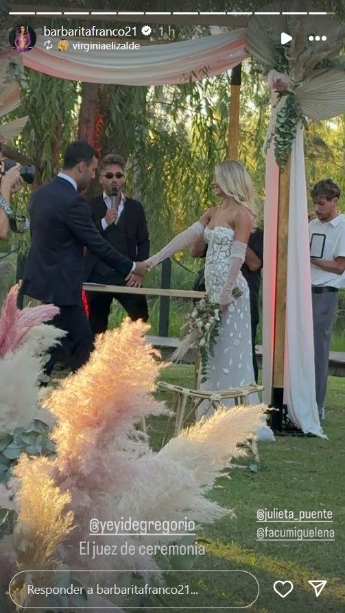 Las mejores fotos de la boda de Julieta Puente y Facundo Miguelena