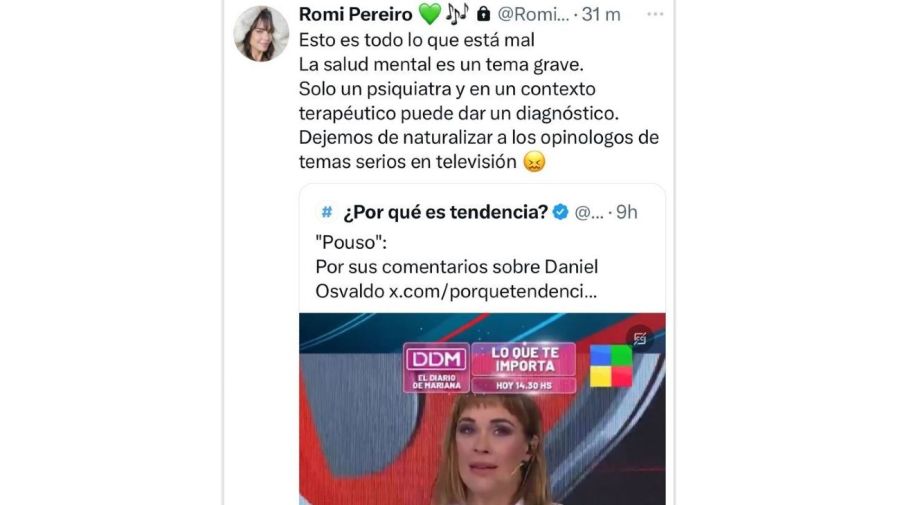 Romina Pereiro contra Josefina Pouso
