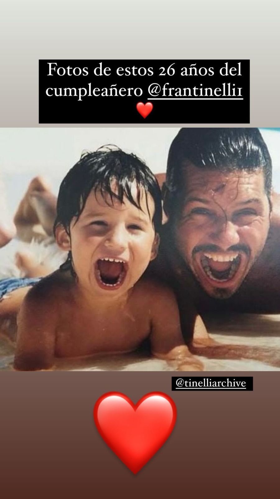 El tierno saludo de Marcelo Tinelli a Francisco Tinelli por su cumpleaños