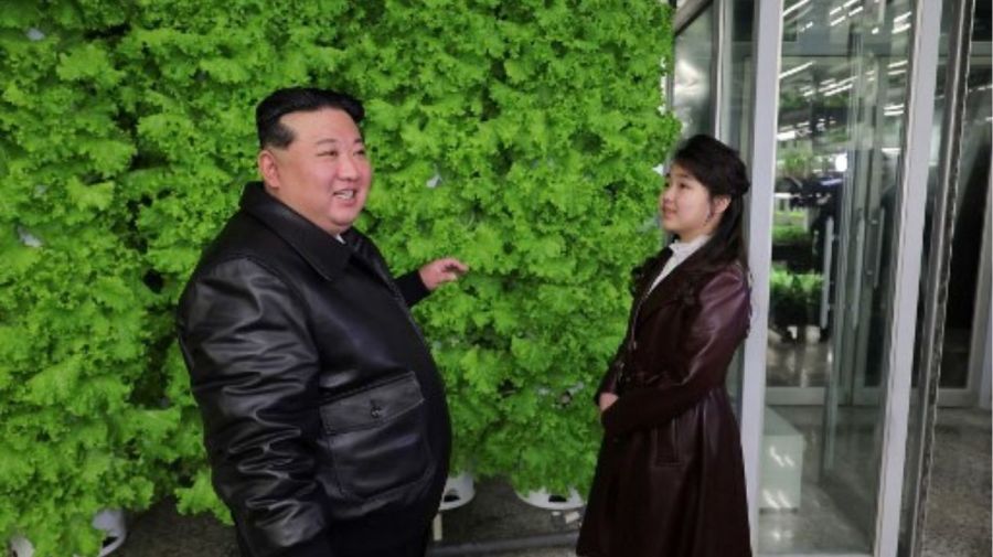 Kim Jong-un y su hija Kim Ju-ae