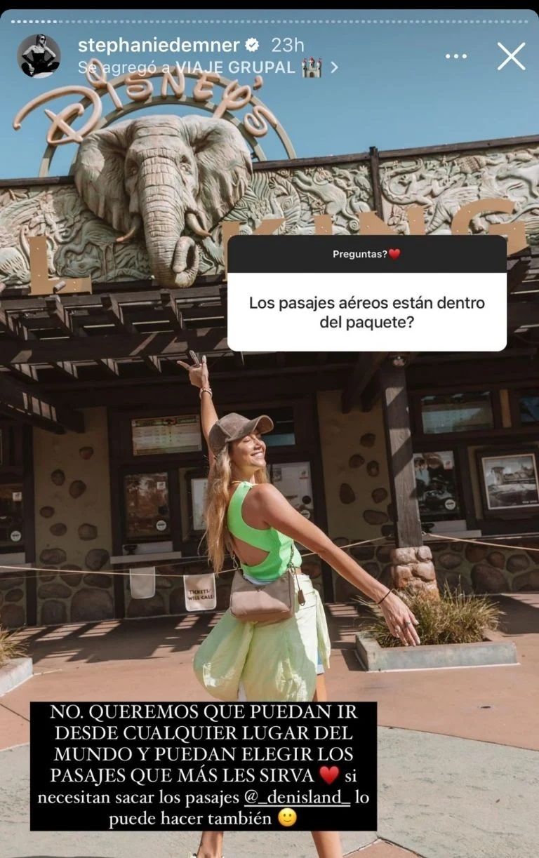 Stephanie Demner ofrece viaje a Disney 3