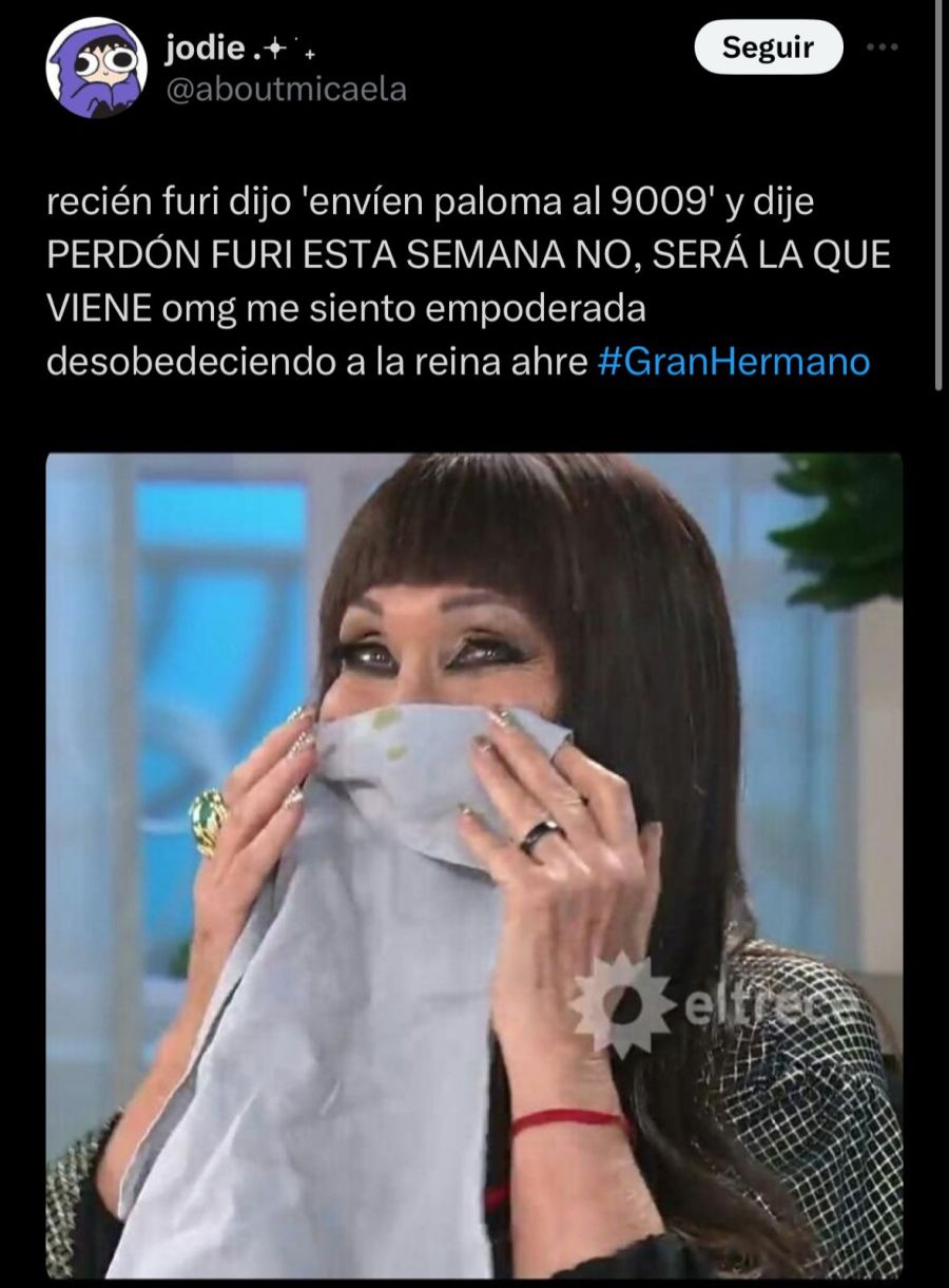Los mejores memes de la fulminante que le hizo Catalina Gorostidi a Paloma Méndez en Gran Hermano