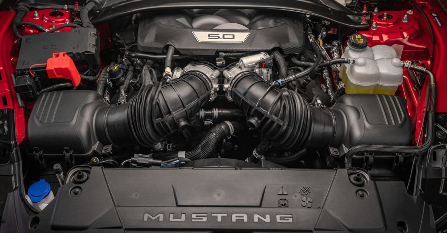Motor del nuevo Mustang